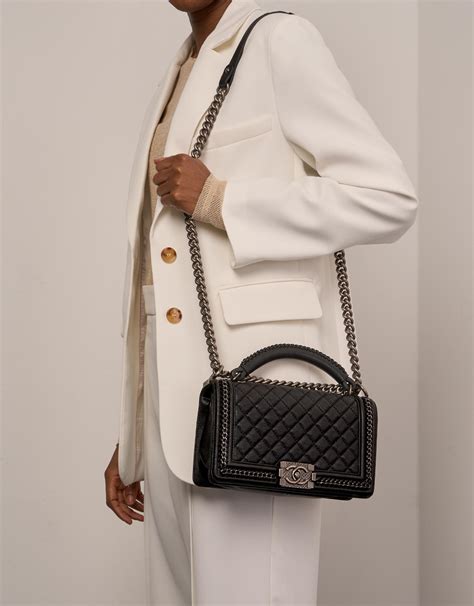 chanel classic black boyfriend bag|Chanel boyfriend bag small.